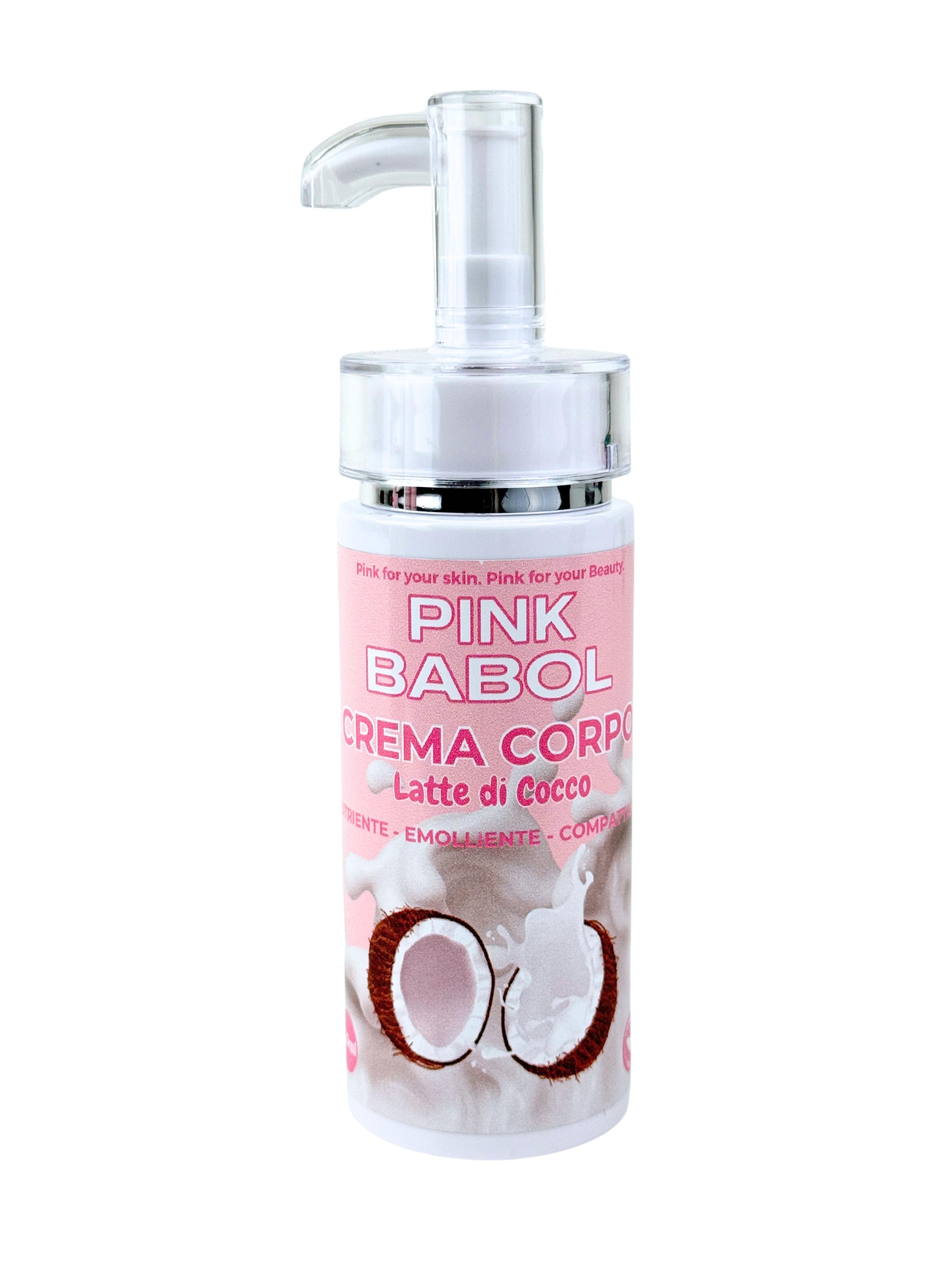 Crema idratante corpo con acido ialuronico, olio di Jojoba, aloe vera, vitamina E-Pink Babol