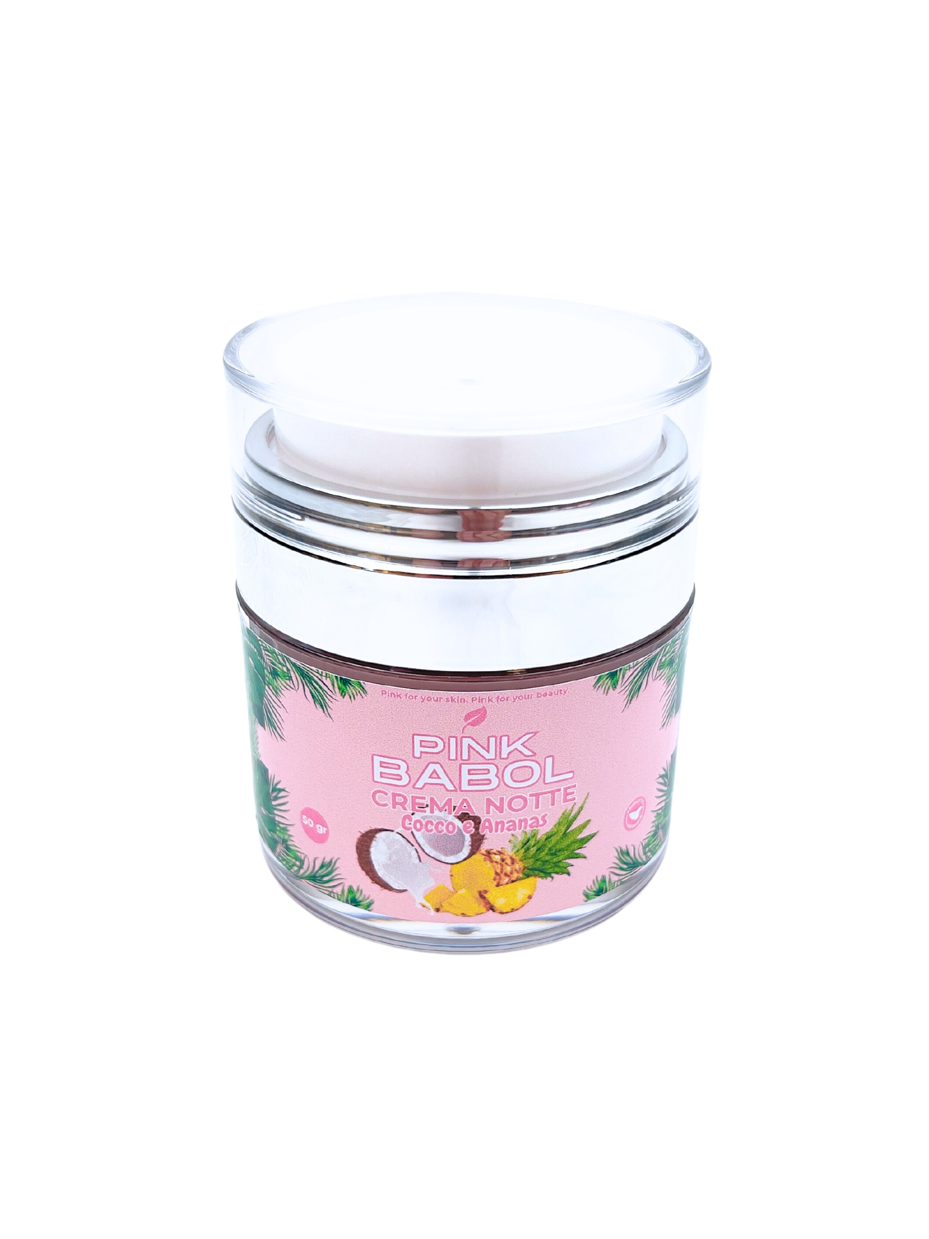 Crema viso notte con acido ialuronico-Pink Babol