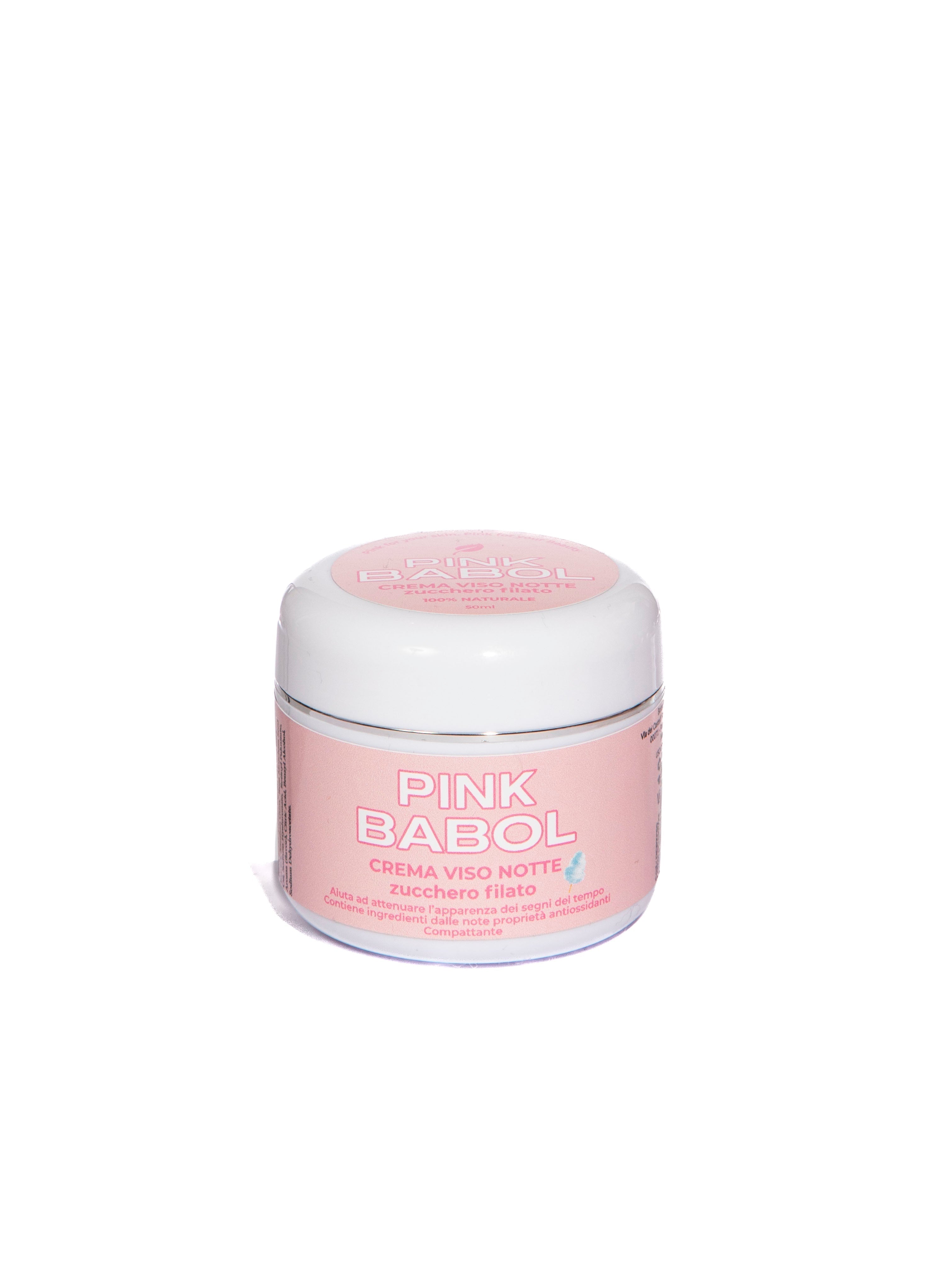 Crema viso notte con acido ialuronico-Pink Babol