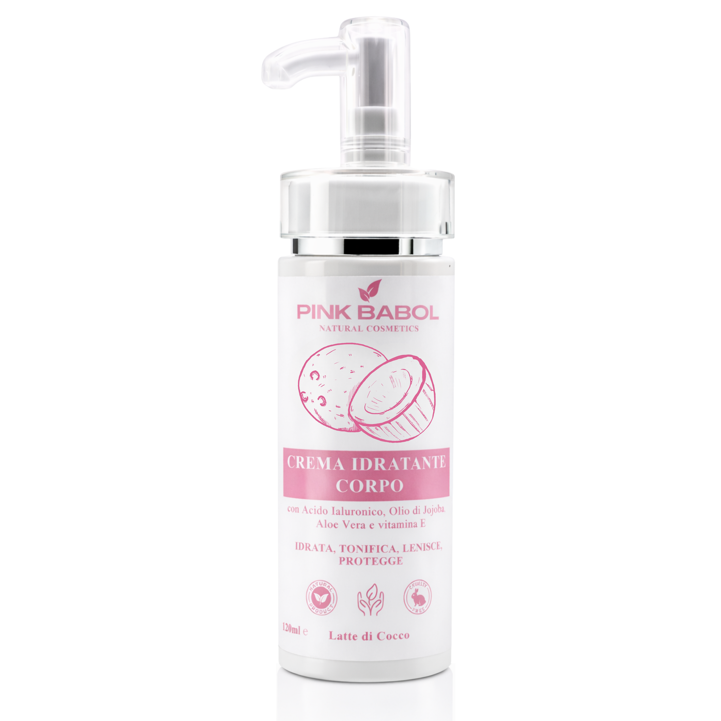 Crema idratante corpo con Acido ialuronico, Olio di Jojoba, Aloe Vera, Vitamina E