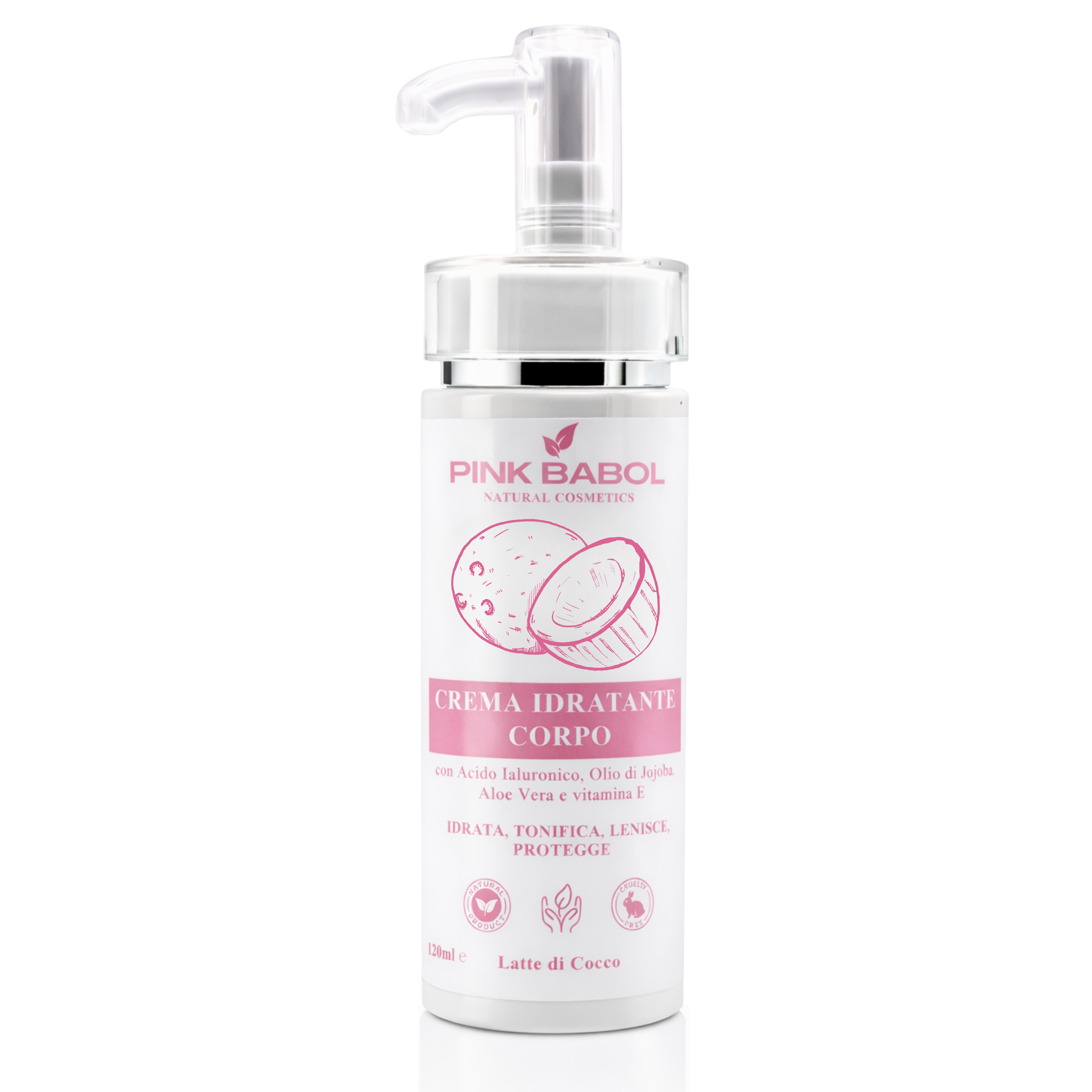 Crema idratante corpo con Acido ialuronico, Olio di Jojoba, Aloe Vera, Vitamina E