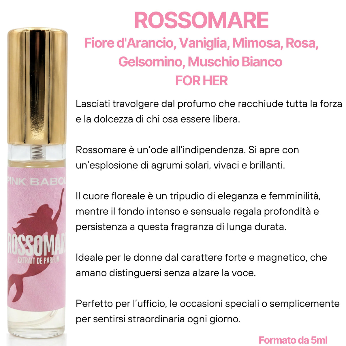 Discovery Kit Parfum – Cofanetto con 9 Profumi Extrait de Parfum Mini Size/ Travel Size/ Discovery Size-Pink Babol
