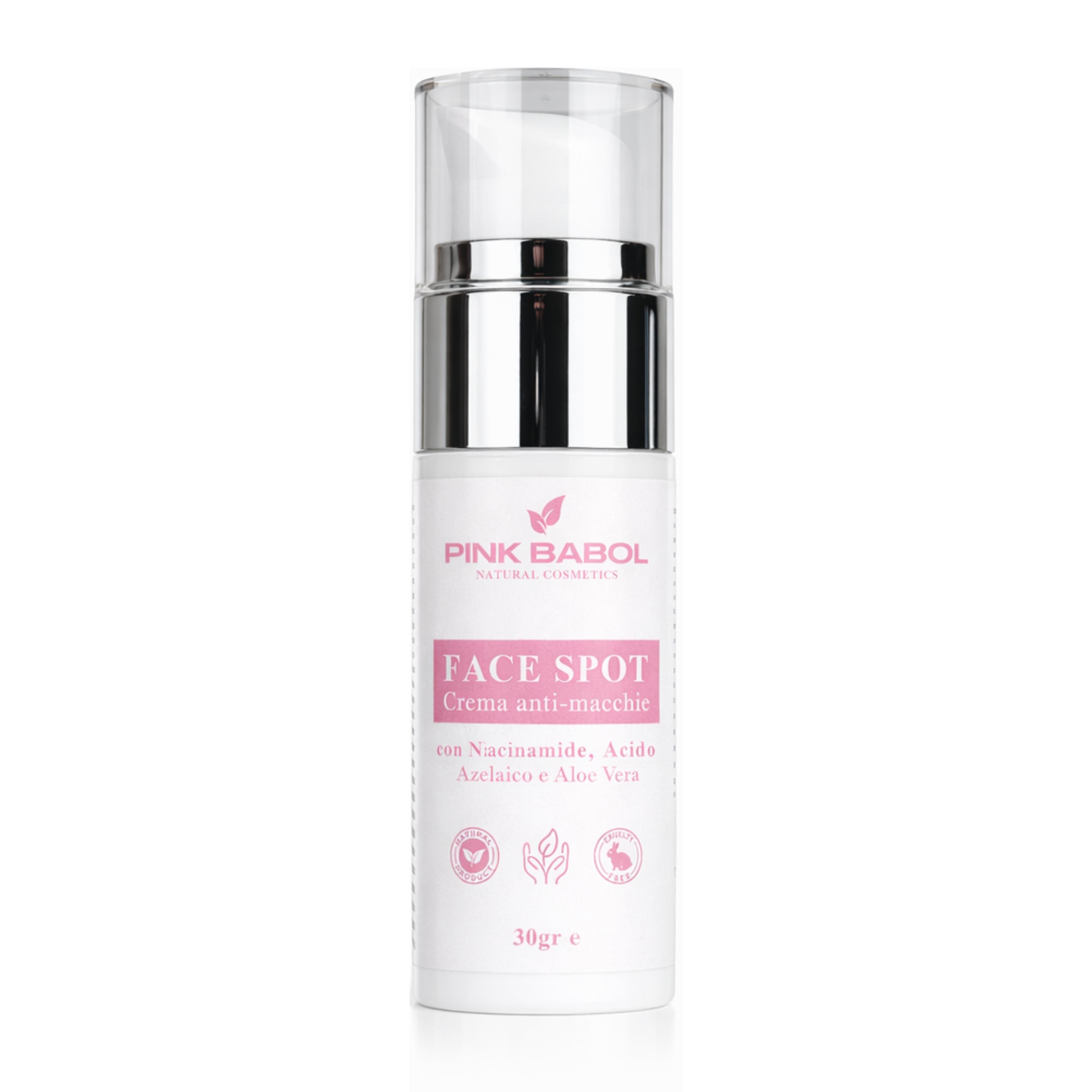 Face Spot - Crema Anti-Macchie con Niacinamide, Acido Azelaico, Aloe Vera e Olio di Mandorle Dolci: illuminante e uniformante-Pink Babol