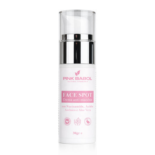 Face Spot - Crema Anti-Macchie con Niacinamide, Acido Azelaico, Aloe Vera e Olio di Mandorle Dolci: illuminante e uniformante-Pink Babol