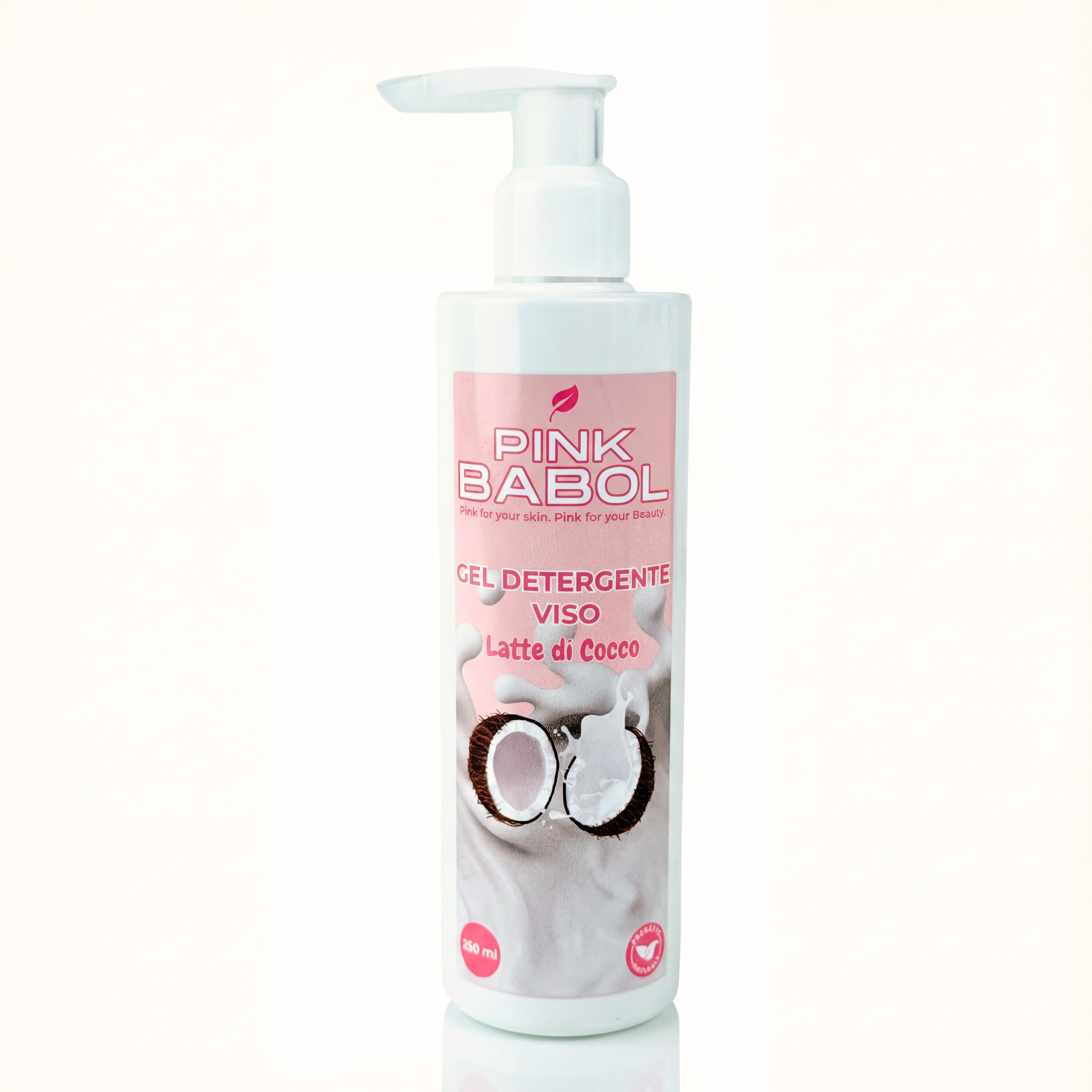 Gel Detergente Viso con Proteine d’Avena, Glicerina e derivati di Olio di Cocco e Oliva – Deterge, Purifica, Idrata e Lenisce-Pink Babol