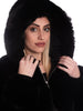 Giacca eco pelliccia con cappuccio-Pink Babol
