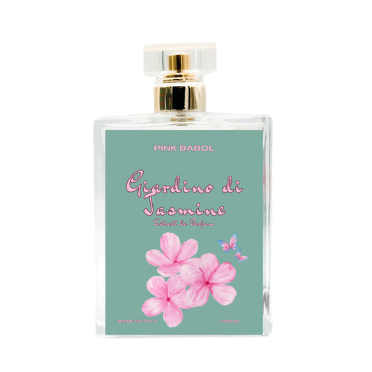 Giardino di Jasmine Extrait de Parfum - Gelsomino, Ambra Grigia, Legno di Cedro, Zafferano UNISEX-Pink Babol