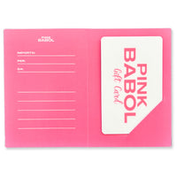 Gift Card fisica Pink Babol con biglietto di auguri-Pink Babol