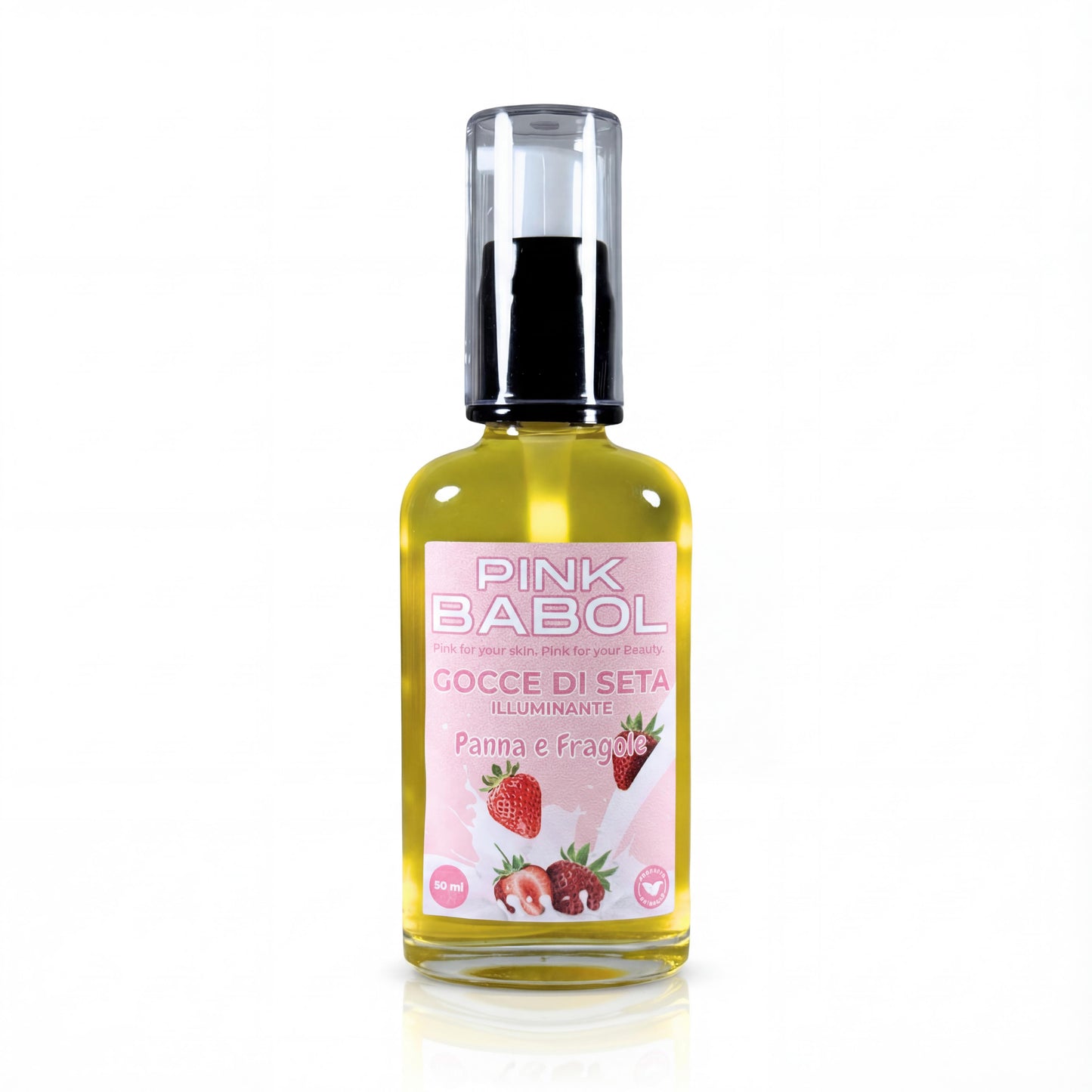 Gocce di Seta - Olio Finish Anticrespo, nutriente e illuminante per capelli con Olio di Cocco e Olio di Semi di Lino-Pink Babol