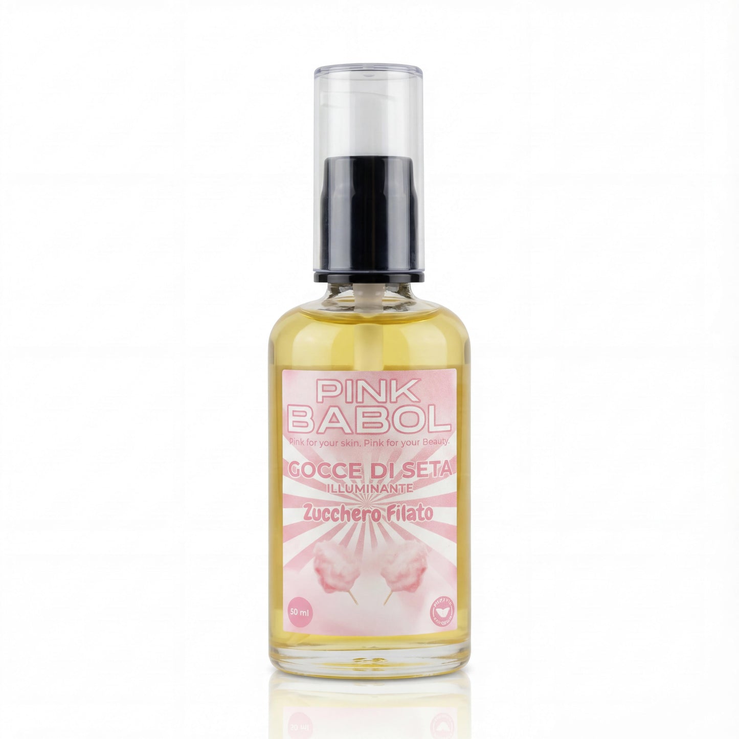 Gocce di Seta - Olio Finish Anticrespo, nutriente e illuminante per capelli con Olio di Cocco e Olio di Semi di Lino-Pink Babol