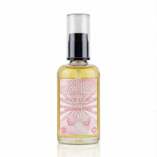 Gocce di Seta - Olio Finish Anticrespo, nutriente e illuminante per capelli con Olio di Cocco e Olio di Semi di Lino-Pink Babol