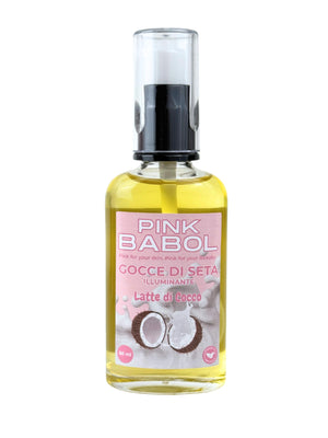 Gocce di Seta - Olio nutriente e illuminante per capelli con Olio di Cocco e Olio di Semi di Lino-Pink Babol