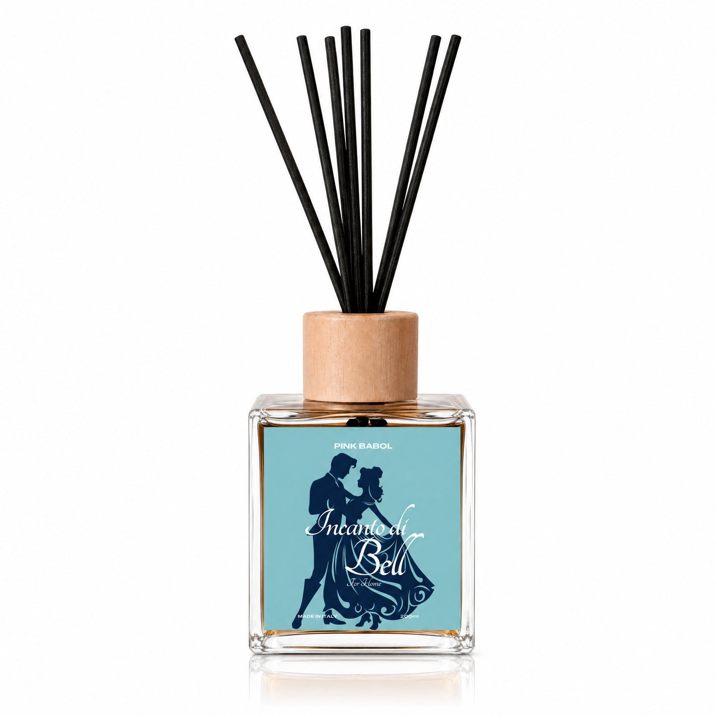 Incanto di Bell For Home Profumo per Ambienti con bastoncini - Caffè, Vaniglia, Ambra, Rosa.-Pink Babol