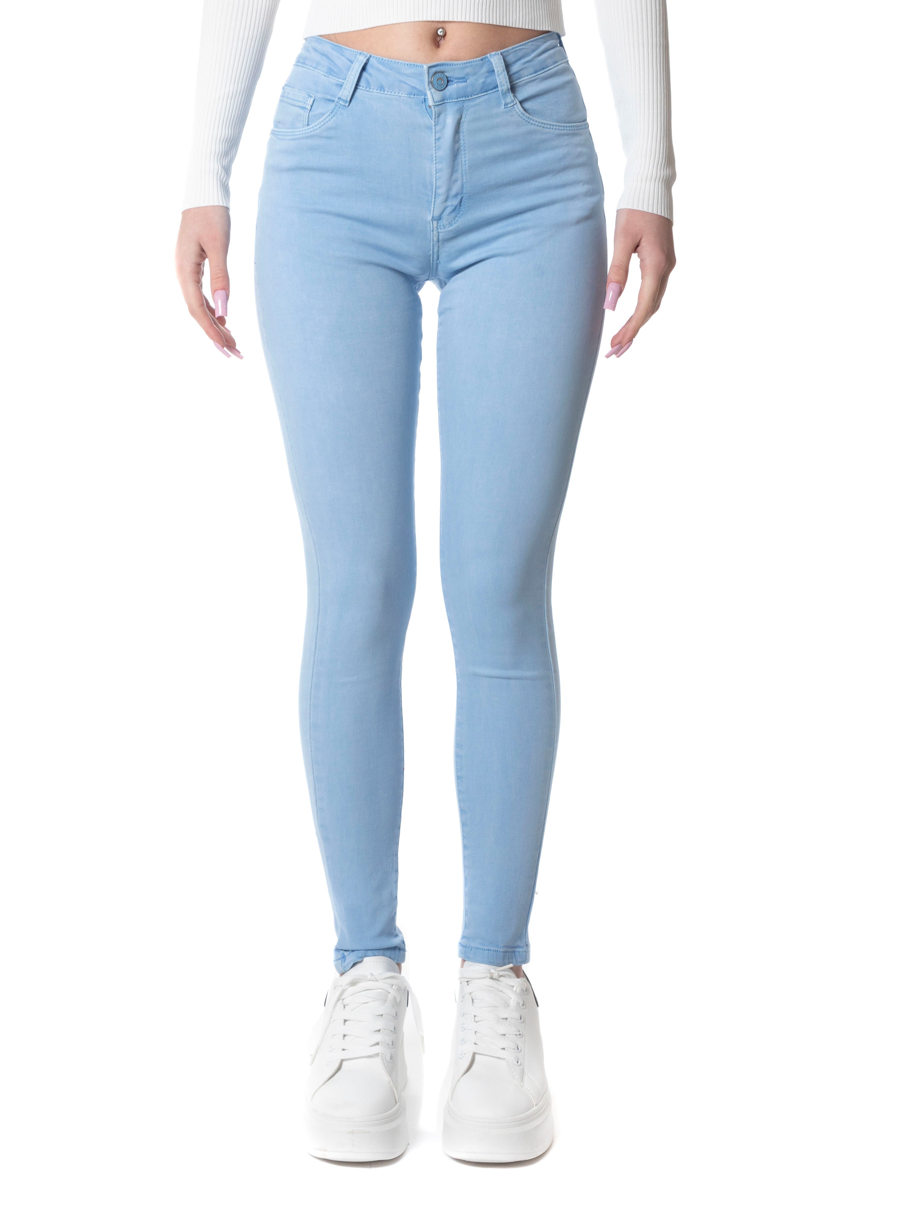 Jeans Skinny push up elasticizzati colorati-Pink Babol