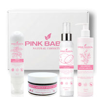 Kit Anticaduta - Routine Completa Rinforzante per Capelli con Siero + Shampoo + Scrub + Olio Cura Capelli-Pink Babol