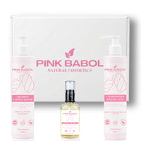 Kit Anticrespo - Shampoo Capelli Secchi + Conditioner Districante + Olio Finish Anticrespo-Pink Babol