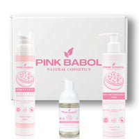 Kit Detersione PRO - Routine Completa di Pulizia Viso con Struccante in Crema + Gel detergente + Mousse Detergente Ciglia, Sopracciglia, Extension Ciglia-Pink Babol
