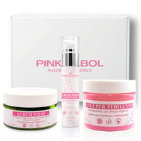 Kit Piedi- Routine Completa Piedi Perfetti con Crema Idratante, Scrub Esfoliante e Sali Ossigenanti per Pediluvio-Pink Babol