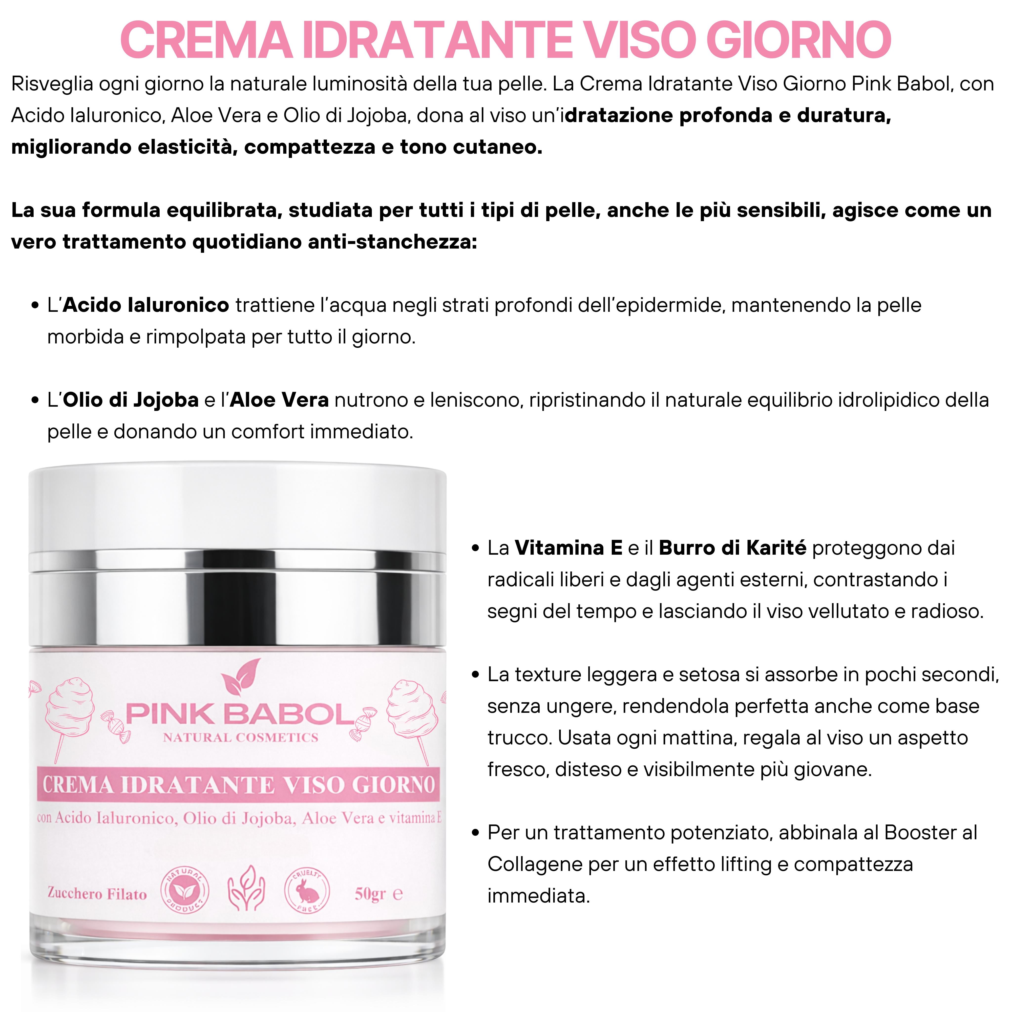 Kit Skincare Giorno - Siero Viso Giorno Effetto Lifting + Crema Viso Giorno + Booster Collagene-Pink Babol