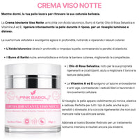 Kit Skincare Notte Anti-Age - Siero Viso Notte + Crema Viso Notte + Booster Retinolo-Pink Babol