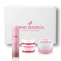 Lip Kit per Labbra perfette con Lip Oil Plumping + Scrub Labbra + Balsamo Labbra con Olio di Mandorle Dolci-Pink Babol