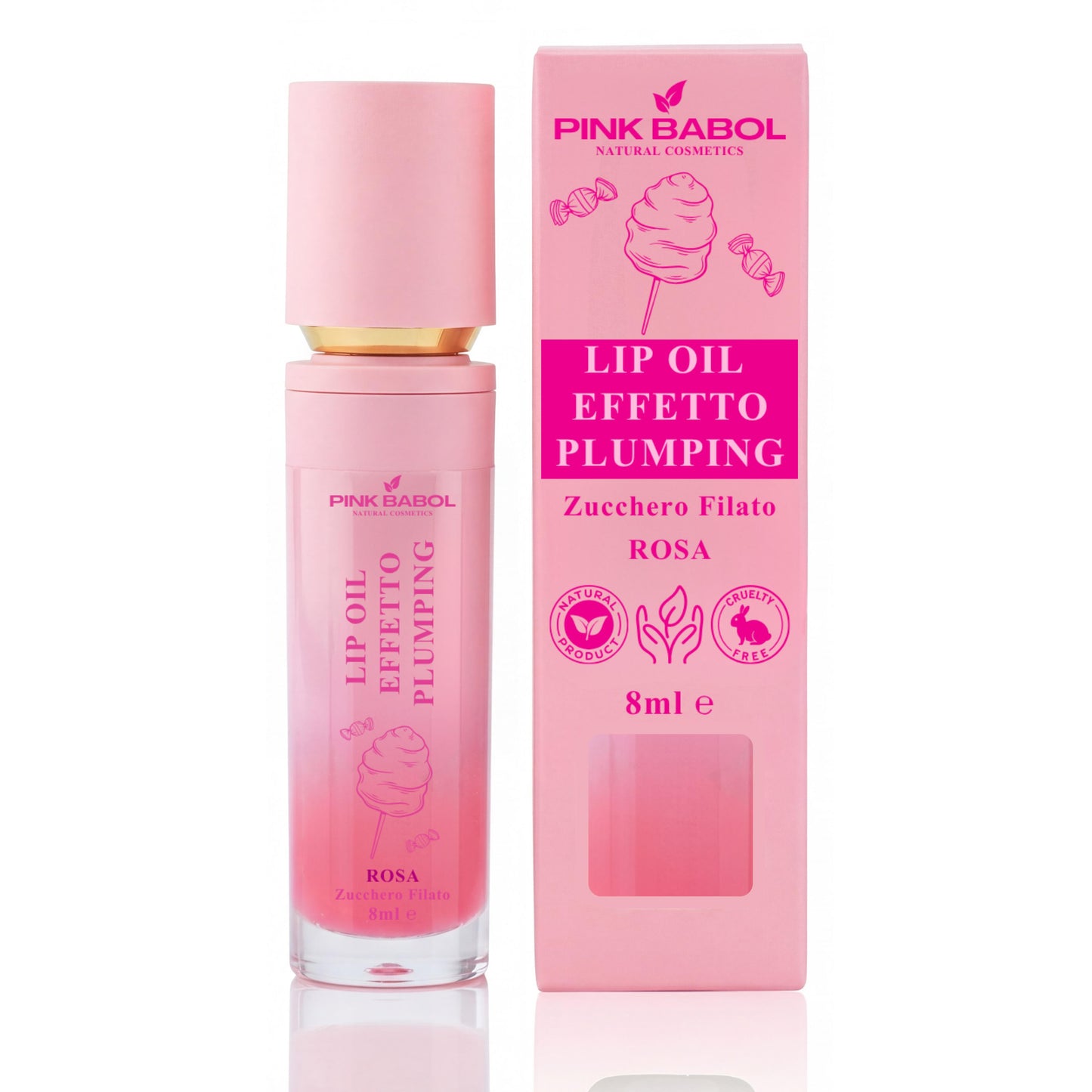 Lip Oil Effetto Plumping con Peperoncino Rosso – Idrata, Rimpolpa e Illumina le tue Labbra-Pink Babol