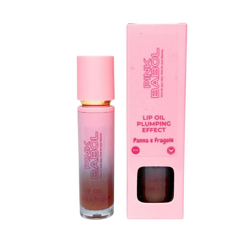Lip Oil Effetto Plumping con Peperoncino Rosso e Olio di Ricino – Idrata, Rimpolpa e Illumina le tue Labbra-Pink Babol