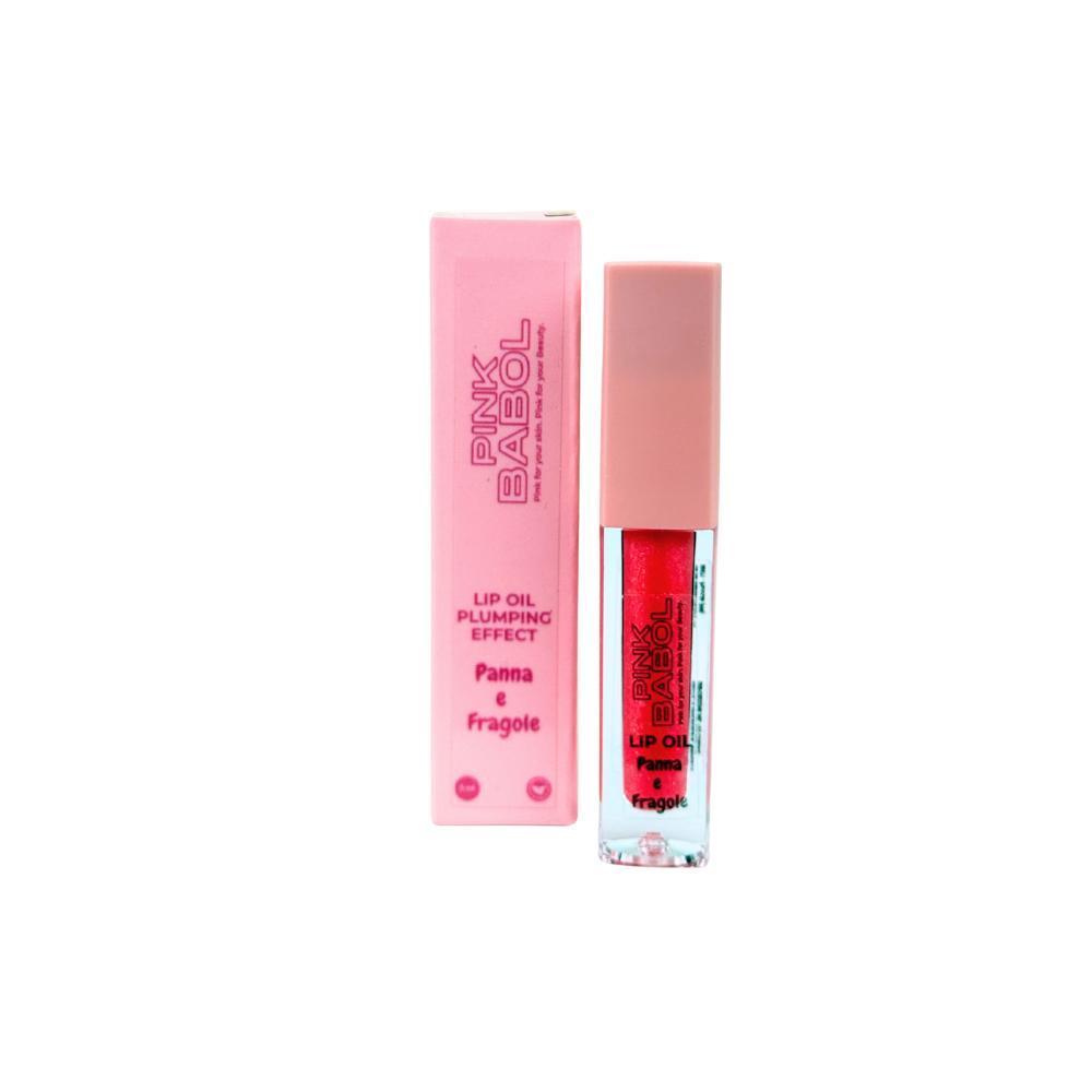 Lip Oil Effetto Plumping con Peperoncino Rosso e Olio di Ricino – Idrata, Rimpolpa e Illumina le tue Labbra-Pink Babol