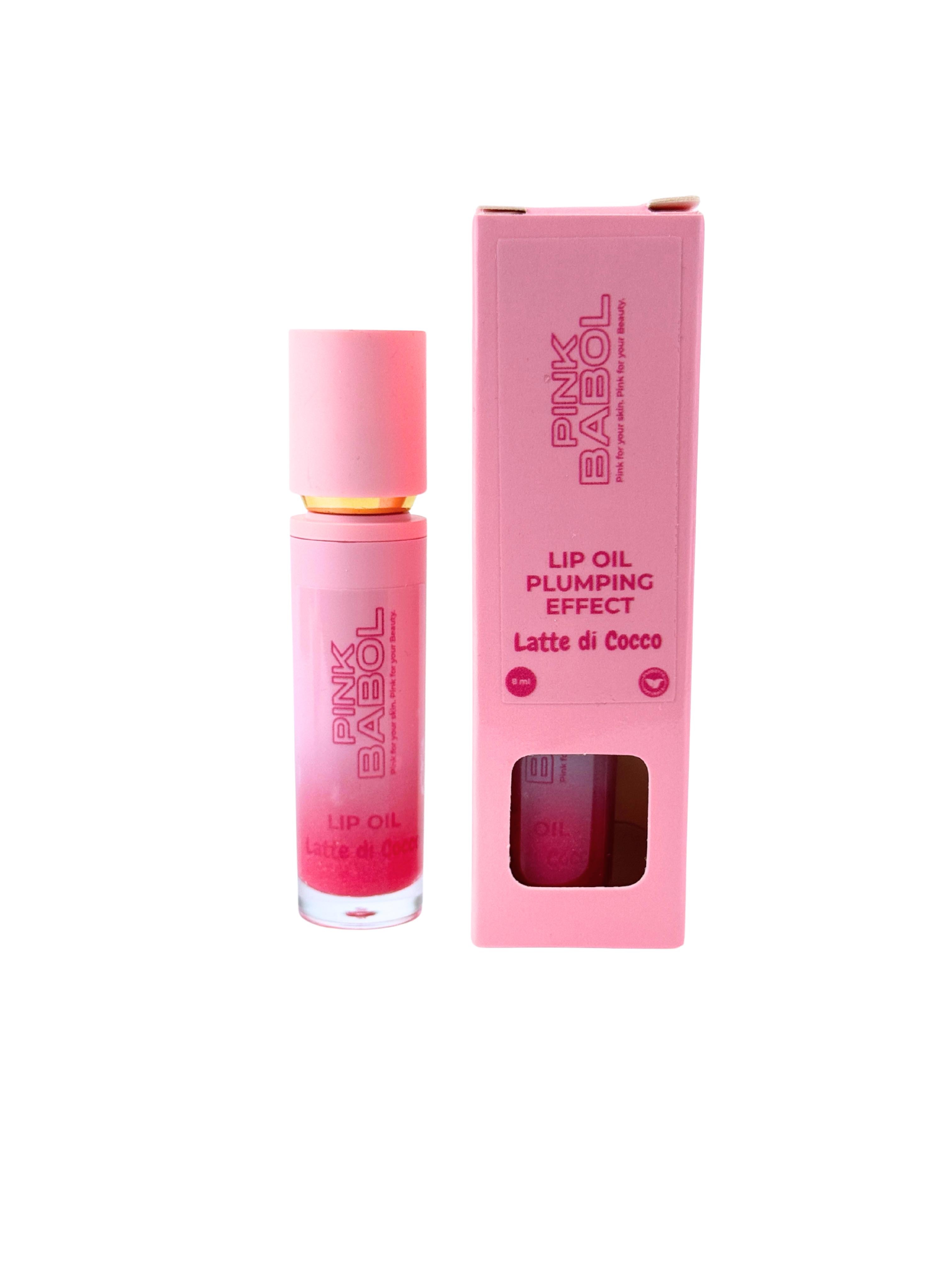 Lip oil effetto plumping con Peperoncino Rosso e Oli naturali nutrienti-Pink Babol