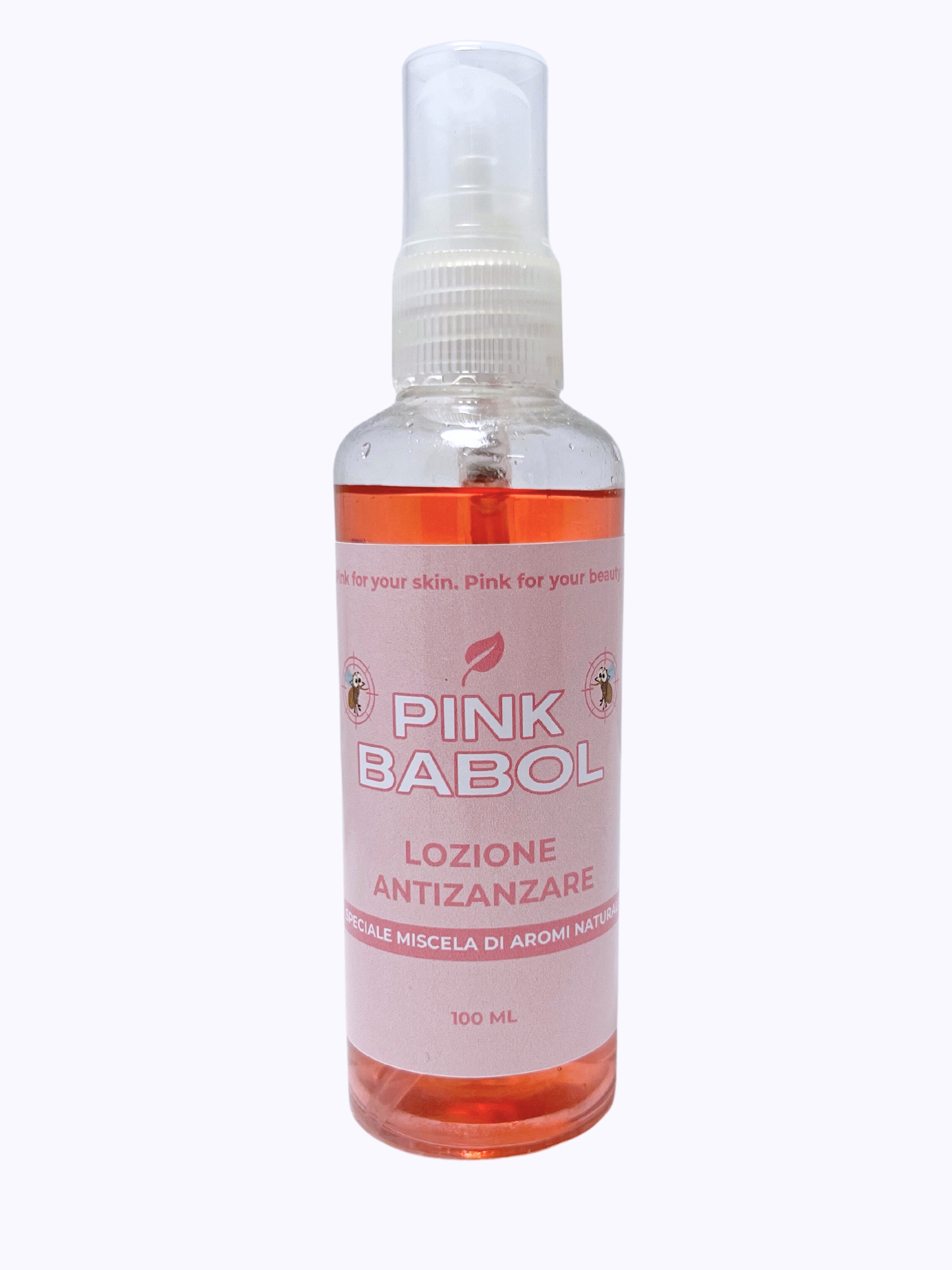 Lozione anti zanzare - Speciale miscela di aromi naturali-Pink Babol