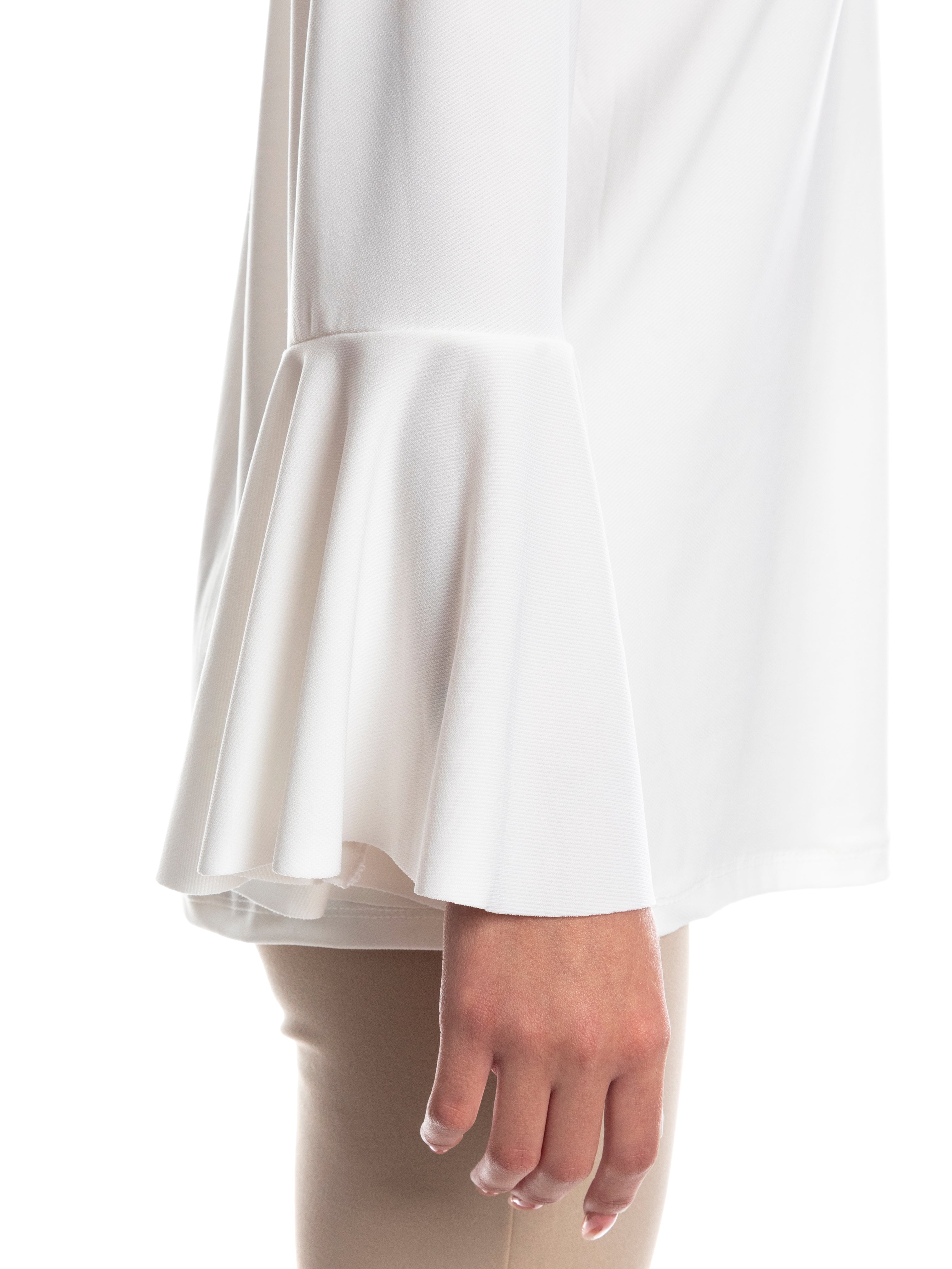 Maglia manica lunga maniche a campana-Pink Babol