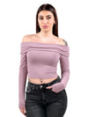 Maglia microfibra spalle scoperte-Pink Babol