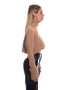 Maglioncino crop collo alto calda viscosa-Pink Babol