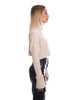 Maglioncino crop collo alto calda viscosa-Pink Babol