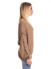 Maglione oversize lavorato-Pink Babol