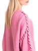 Maglione oversize lavorato-Pink Babol