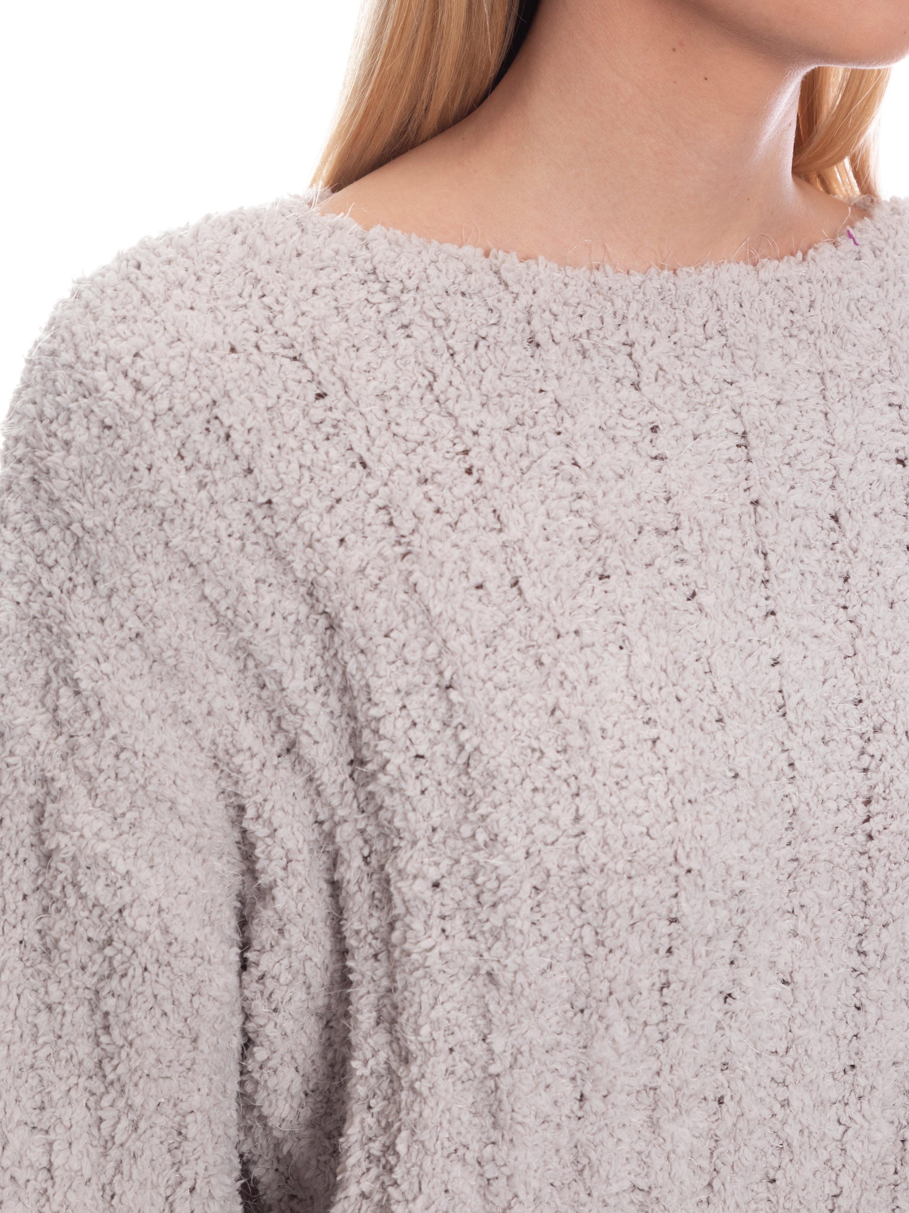 Maglione peluche soffice-Pink Babol
