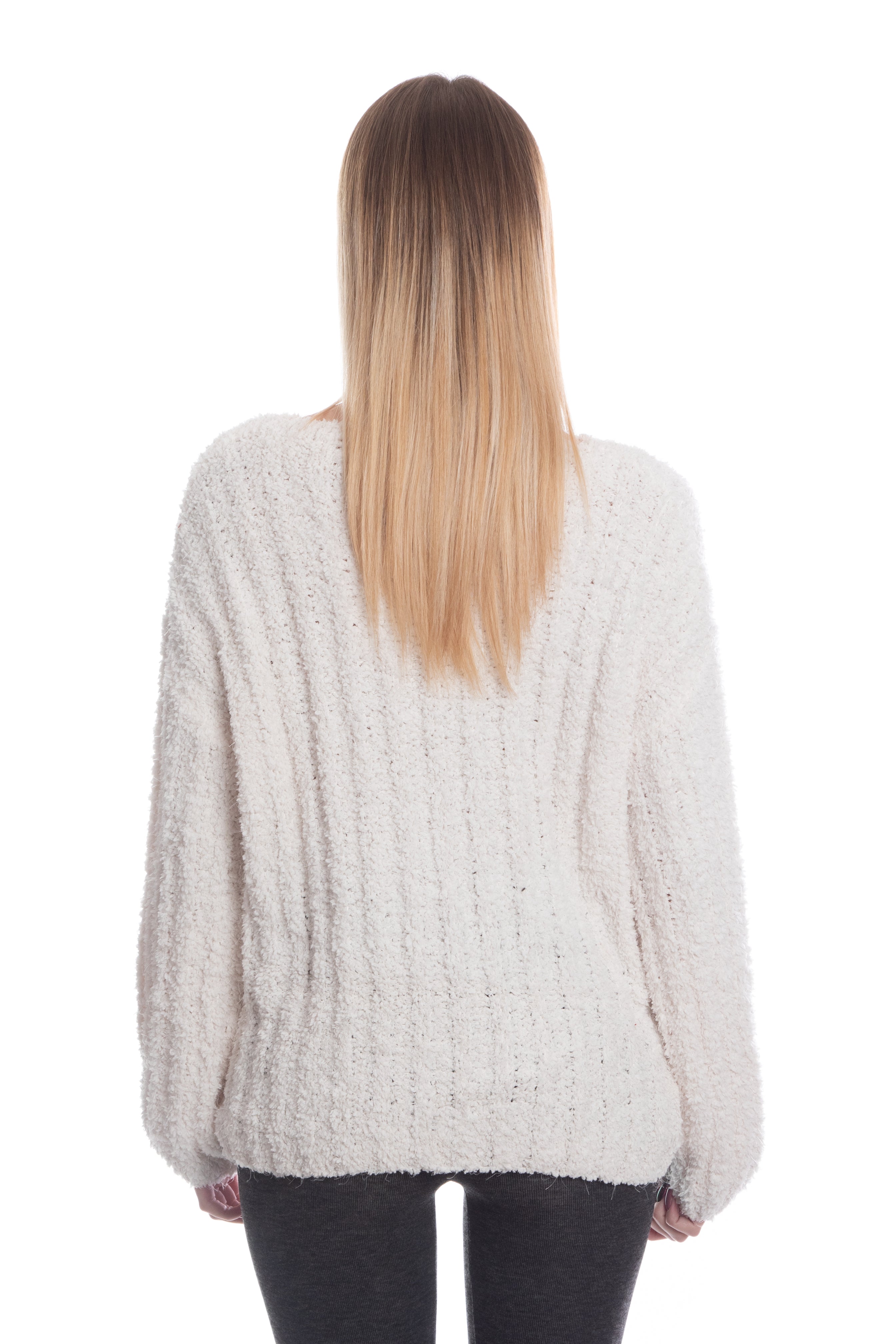 Maglione peluche soffice-Pink Babol