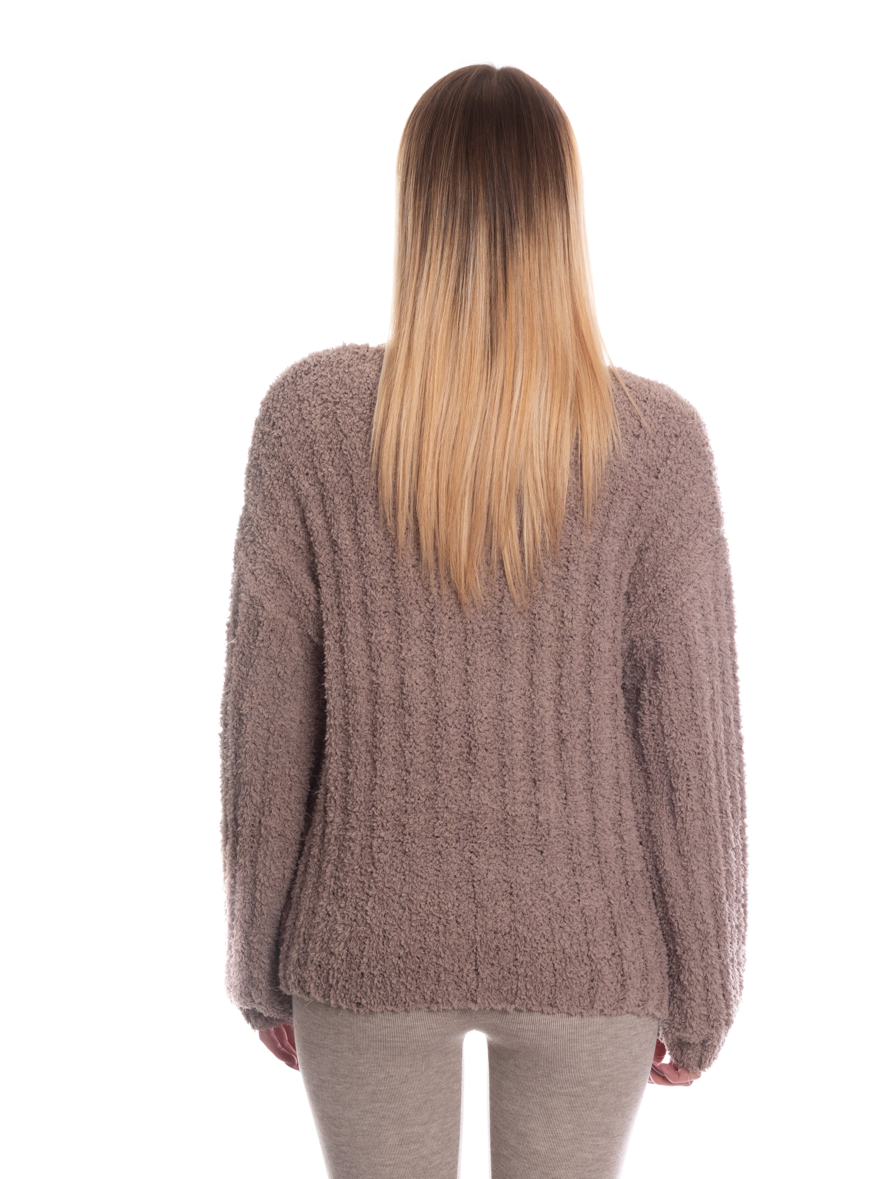 Maglione peluche soffice-Pink Babol