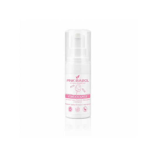 Mini Size/Travel Size Struccante Viso in crema con Aloe Vera & Olio di Macadamia e Girasole – Delicato, Idratante e Nutriente. Rimuove anche il trucco waterproof-Pink Babol