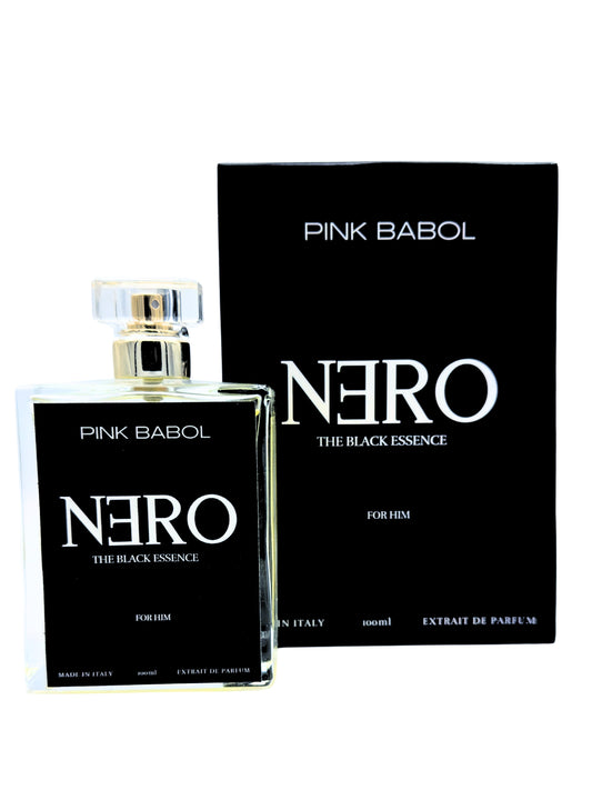 Nero Extrait De Parufm - Ribes Nero, Vaniglia, Rosa e Gelsomino del Marocco, Ambra Grigia, Ananas, Mela FOR HIM-Pink Babol