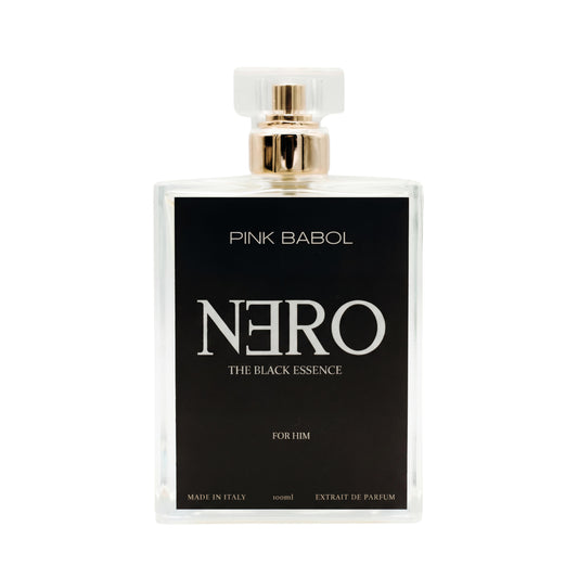 Nero Extrait De Parufm - Ribes Nero, Vaniglia, Rosa e Gelsomino del Marocco, Ambra Grigia, Ananas, Mela FOR HIM-Pink Babol