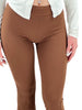 Pantalone a zampa viscosa-Pink Babol