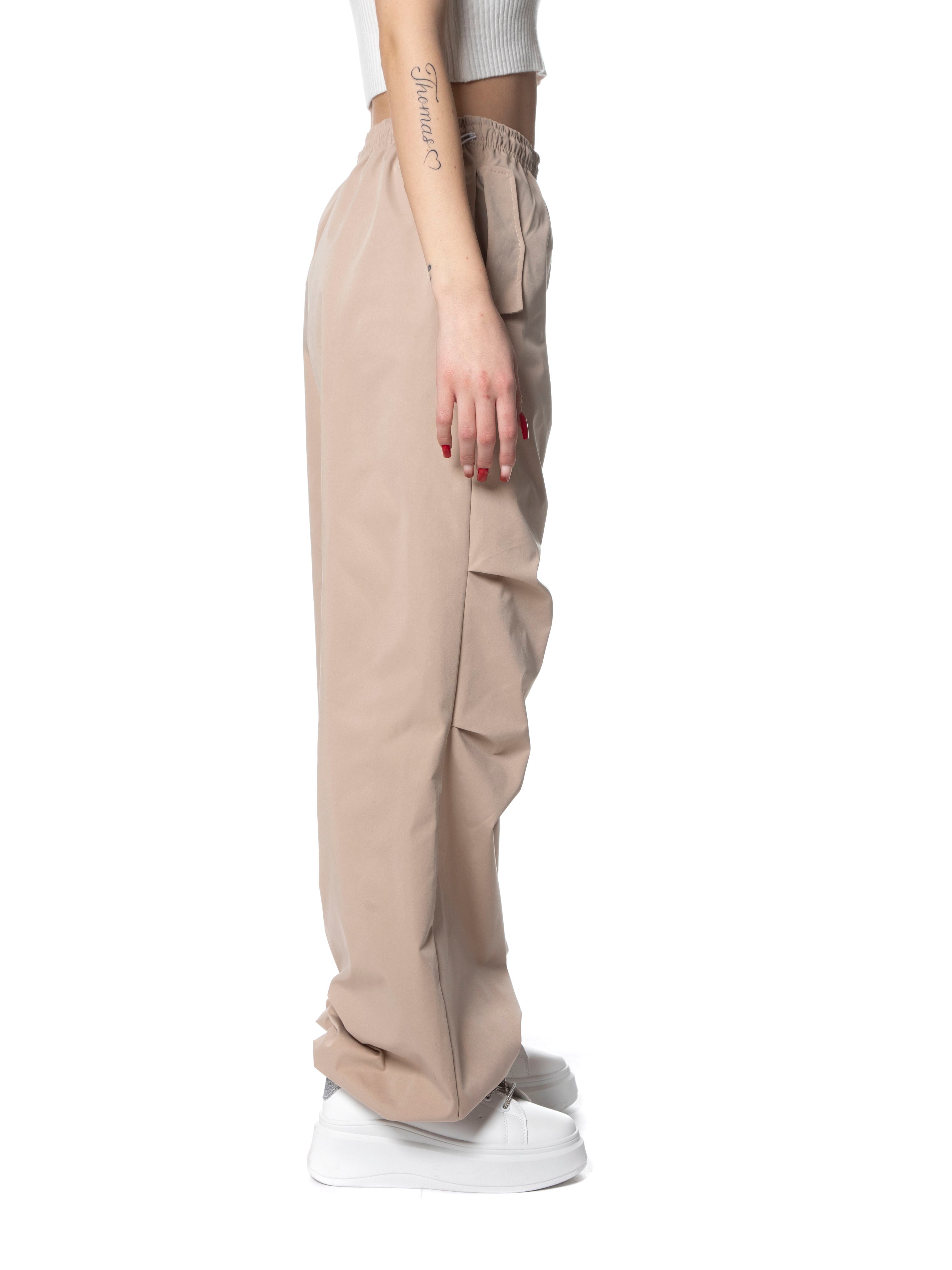 Pantalone parachute oversize-Pink Babol