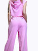 Pantaloni Wide Leg Pink Babol Paint-Pink Babol
