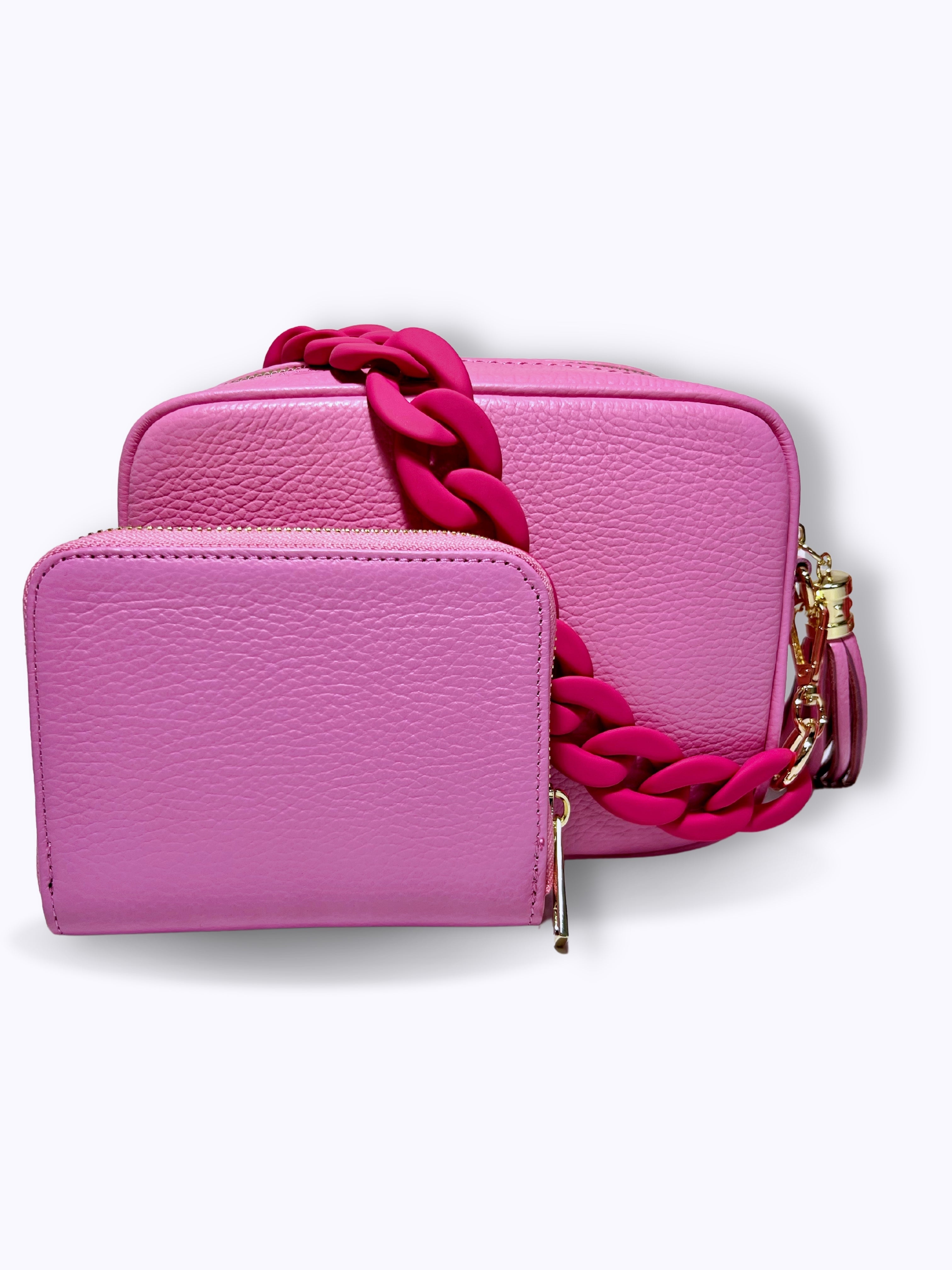 Portafoglio Juliette/Eloise (Personalizzabile)-Pink Babol