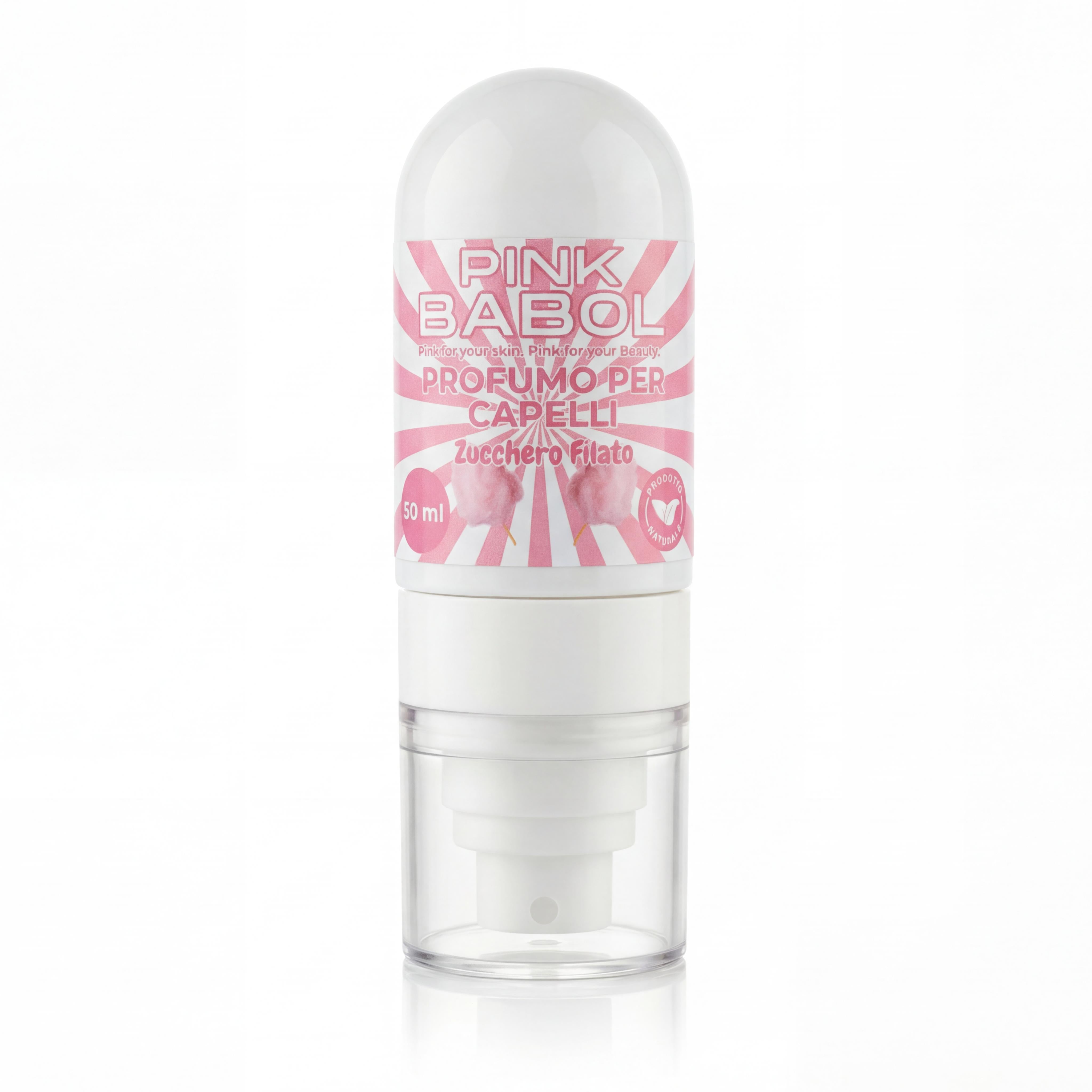 Profumo per Capelli con Cheratina e Estratto di Ortica - Profuma, Rinforza e Purifica la Chioma-Pink Babol