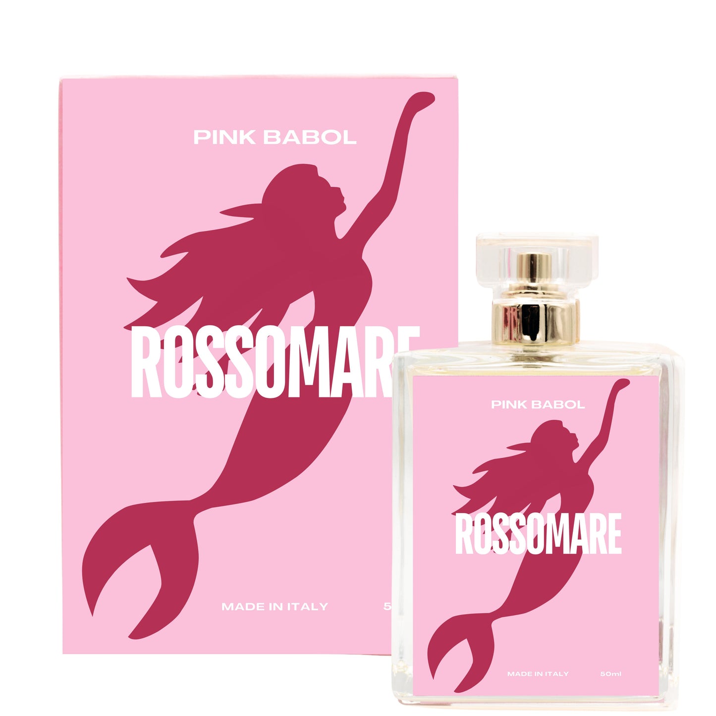 Rossomare Extrait de Parfum - Fiore d'Arancio, Vaniglia, Mimosa, Rosa, Gelsomino, Muschio Bianco FOR HER-Pink Babol