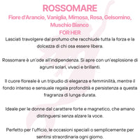 Rossomare Extrait de Parfum - Fiore d'Arancio, Vaniglia, Mimosa, Rosa, Gelsomino, Muschio Bianco FOR HER-Pink Babol