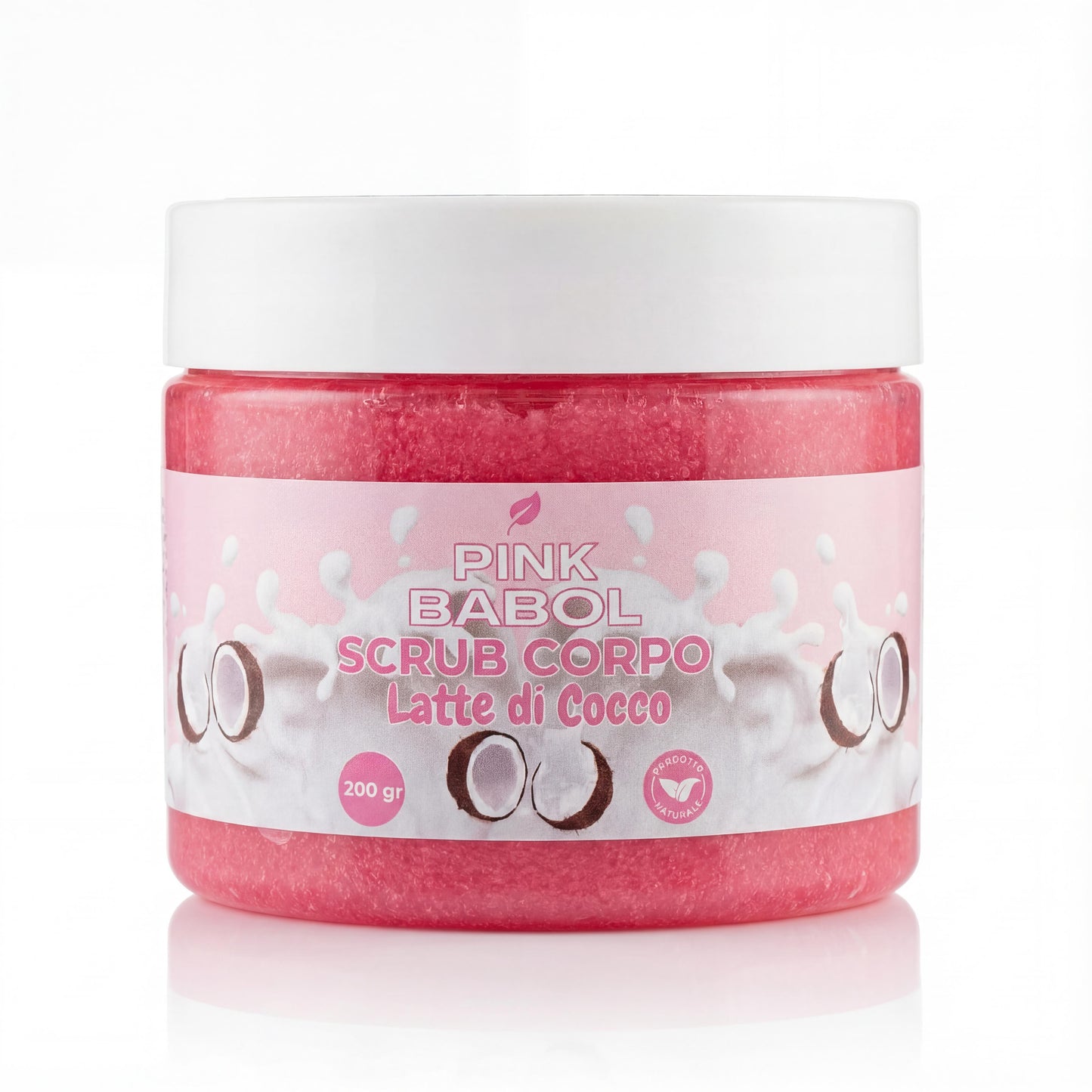 Scrub Corpo Esfoliante e Purificante con microgranuli Naturali, Aloe Vera, Burro di Karité e Olio di Sesamo – Pelle Luminosa, Liscia e Rigenerata-Pink Babol